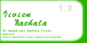 vivien machala business card